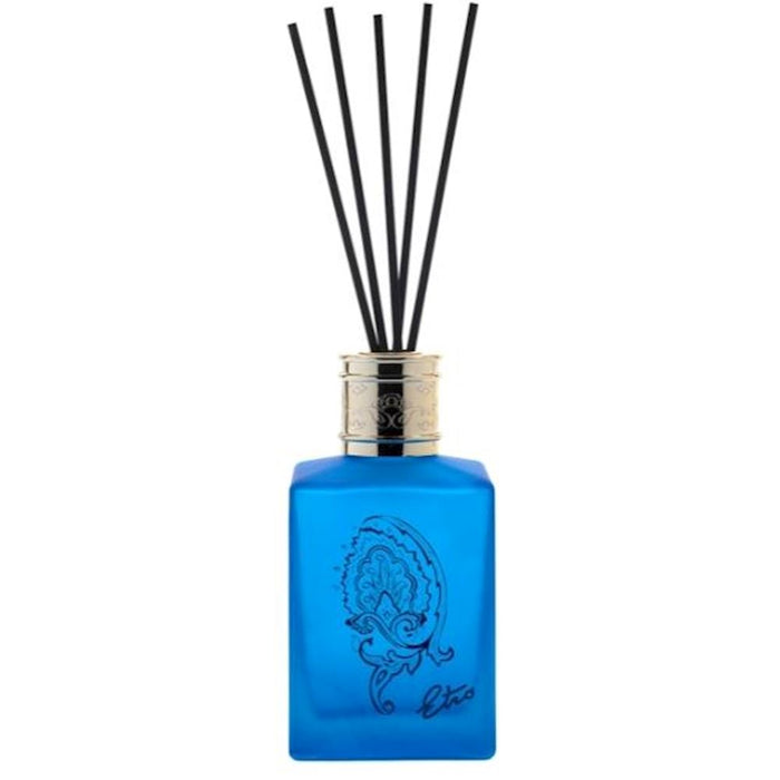 Difuzor de aromă cu bețișoare Etro Zefiro Stuf, albastru, 500 ml