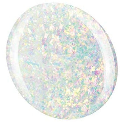 Lac Gel Polish Kinetics SolarGel Unicorn Tears #445, Culoare alb cu irizații multicolore