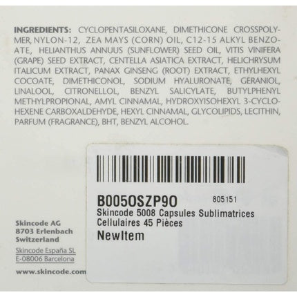 Capsule ten, Skincode, Cellular, 45 buc