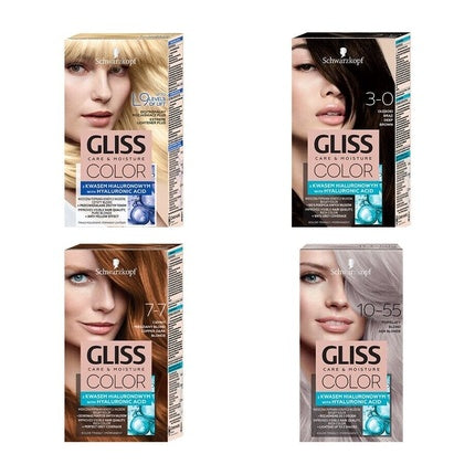 Vopsea de păr, Gliss, Care & Moisture, cu acid hialuronic