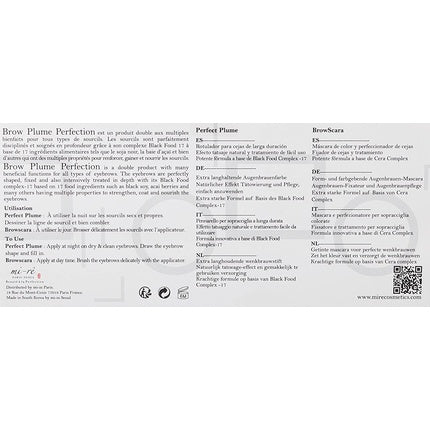 Creion sprâncene Mi-Rê Cosmetics, maro închis, 8.2g