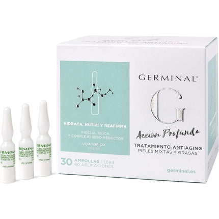 Set anti-îmbătrânire Germinal ACCIÓN PROFUNDA, ten mixt şi gras