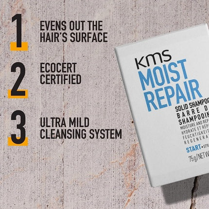Șampon solid, KMS, MoistRepair, 75g