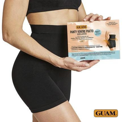 Guam Panty Ventre Piatto Cu Microcapsule, Negru