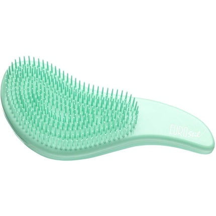 Perie păr plastic Eurostil, cu pieptene, albastru
