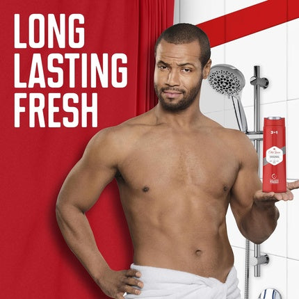 Gel de duș 3-în-1 Old Spice Original, 400ml, roșu