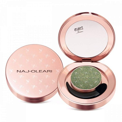 Naj Oleari Colour Fair Face Makeup Wet & Dry Eyeshadow, 16 Green Forest Pearl, compact