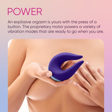 Vibrator Femme Funn Volea, mov închis/albastru deschis, 9.9cm