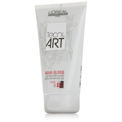 L'Oréal Tecni Art Aqua Gloss, Gel de păr, alb, 150ml