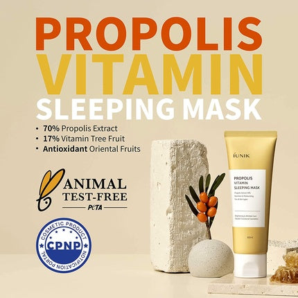 Masca de Noapte IUNIK Propolis Vitamin Sleeping Mask, 60ml