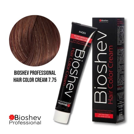 Cremă vopsea păr Bioshev Professional Light Palisandre 7.75, 100 ml