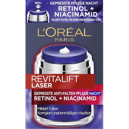 Cremă noapte L'Oréal Paris Revitalift Laser, Retinol + Niacinamidă, 50ml