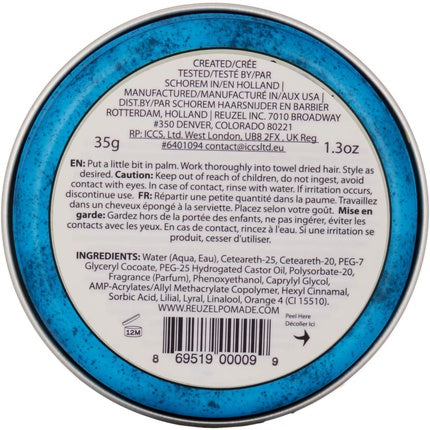 Gel de păr, Lard, Reuzel, albastru, 35g