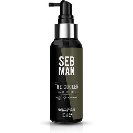 Tonic de păr Seb Man The Cooler, 106ml, design negru cu pompă argintie