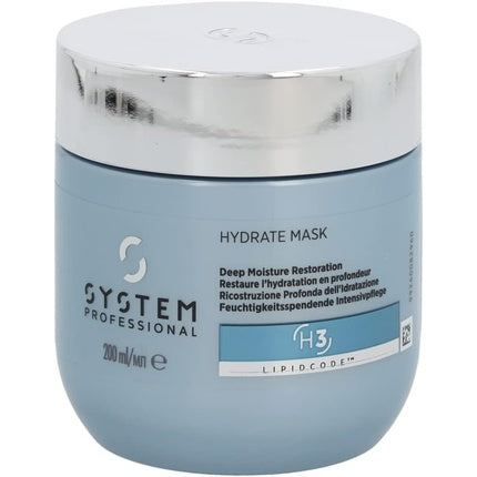 Masca de păr, System Professional, Hydrate H3, 200 ml, albastru
