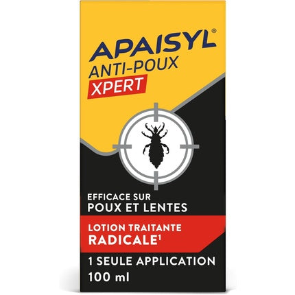 Loțiune Anti-Păduchi, Apaisyl Xpert, 100 ml, Eficace pe Păduchi și Linte