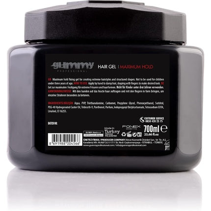 Gel de păr, Fonex Gummy, Maximum Hold, 700 ml