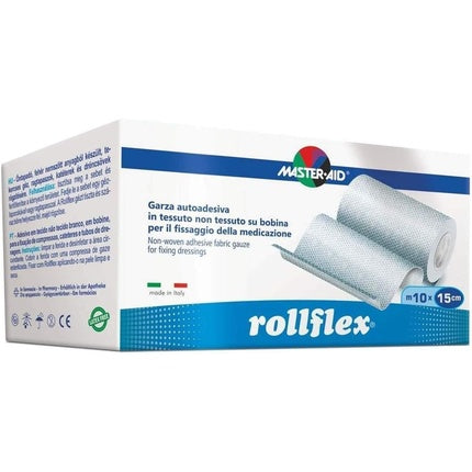 Gauza autoadezivă Rollflex, Master Aid, 15x10cm, alb, non-woven