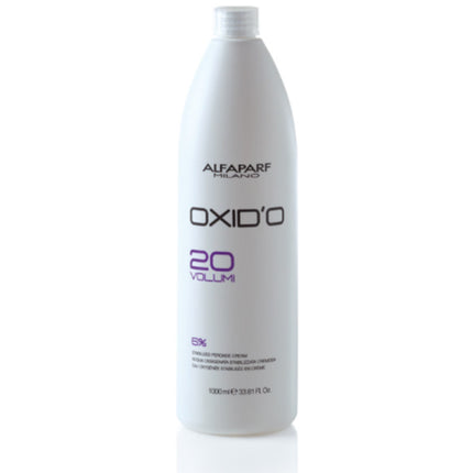 Oxidant Alfaparf Milano, Oxid'O 20 Volumi 6% Peroxid de Hidrogen în Cremă, Alb, 1000 ml