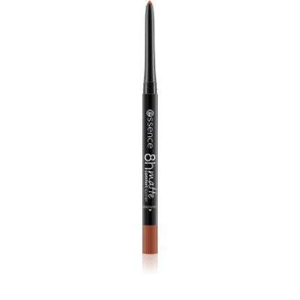 Creion buze Essence 8h Matte Comfort, nuanță nude, cu creionat integrat