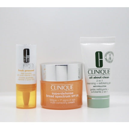 Set cremă anti-îmbătrânire Clinique Fatigue Fighters, 50ml, alb