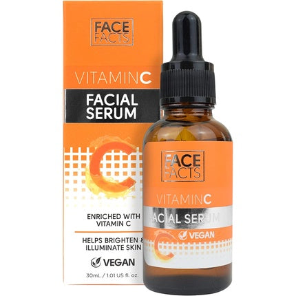 Serum Facial Vitamin C, Face Facts, Brightening Hydrating, 30ml