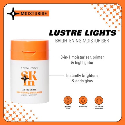 Serum de Luminozitate pentru Față, Revolution Skincare, 3-in-1 Iluminator, 100 ml