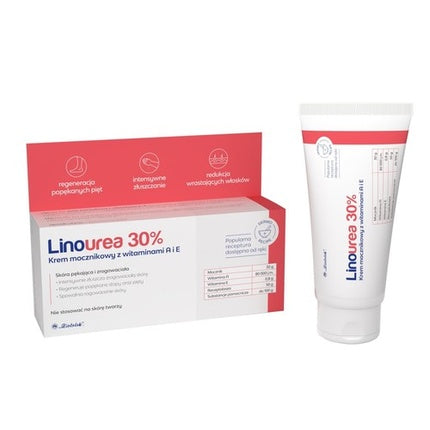 Crema pentru picioare Linourea 30% Uree cu Vitamine A și E, 50g