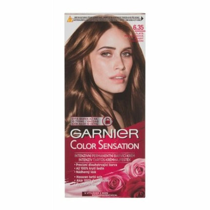 Vopsea de păr, Garnier, Color Sensation 6.35, mahon auriu