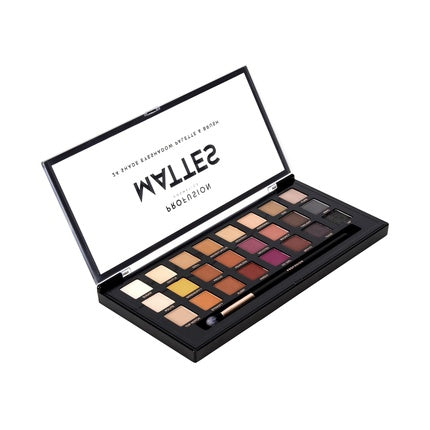 Paletă Farduri, Profusion Cosmetics, Mattes, 24 Nuante, Negru