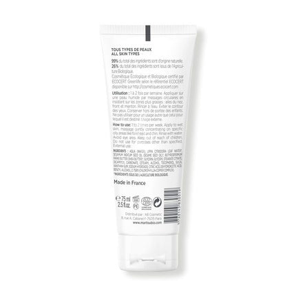 Pachet facial, Marilou Bio, Scrub și Purificare cu Semințe de Sesame și Unt de Shea, 75ml, Alb