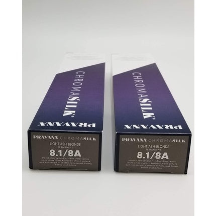 Vopsea Păr Permanentă Pravana ChromaSilk 8.1 Light Ash Blonde, 85 g