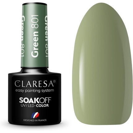 Lac de unghii Claresa, UV LED, verde, 5ml
