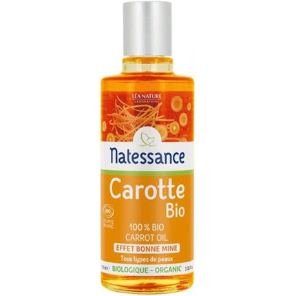 Ulei Corporal Organic din Carote - Natessance, 100ml
