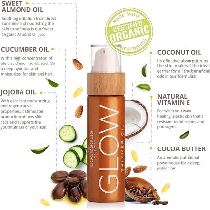 Ulei de Corp, Cocosolis, Coconut Glow Shimmer 110ml
