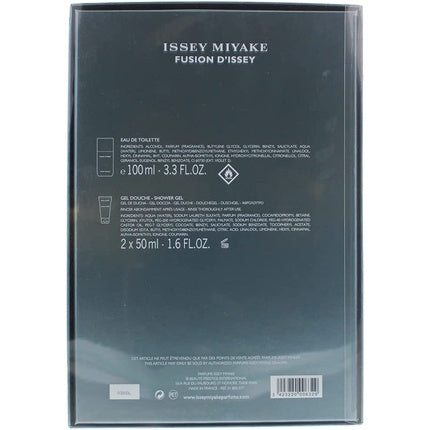 Set parfum, Issey Miyake Fusion d'Issey, 100ml, albastru