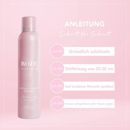 Șampon uscat Roze Avenue, Volum, Vegan, 250ml