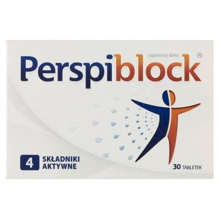 Perspiblock, Suplement Dietar Inhibitor pentru Transpirație Excesivă, 30 Tablete