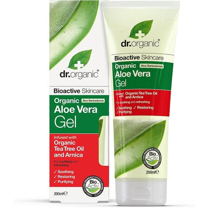Gel pentru fata, Dr Organic, Aloe Vera, 200 ml