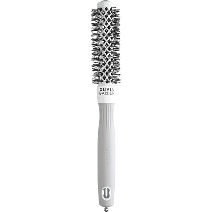 Perie Păr Olivia Garden Expert Blowout Shine Alb și Gri 20mm