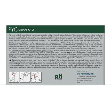 Dermoscent Pyoclean Oto, Soluție Curățare Urechi Câini, 80 ml