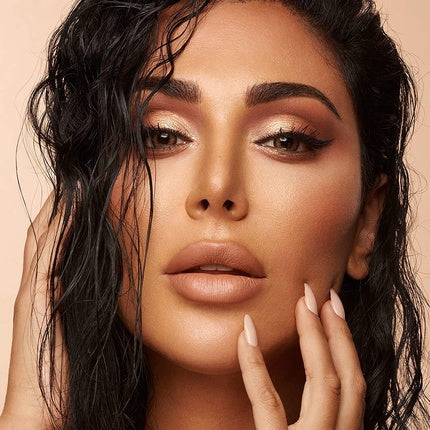 Paletă farduri, Huda Beauty Nude Medium, tonuri calde