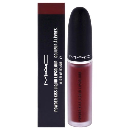 Matase lichidă pentru buze, MAC, Powder Kiss Liquid Lipcolor 995 Fashion Sweetie, ton corai