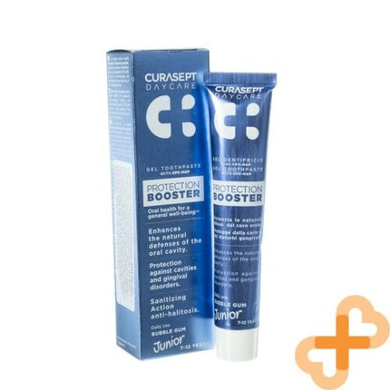 Pastă de dinți gel Curasept Daycare Booster, gust gumă de mestecat, 7-12 ani, 50 ml
