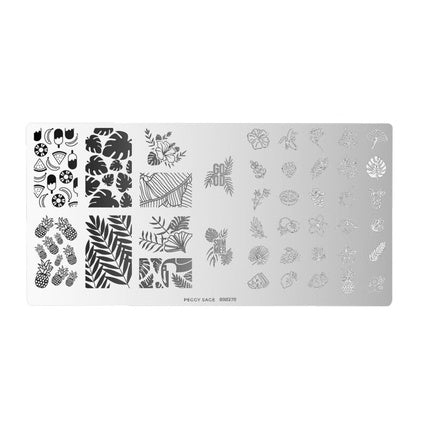 Placă de Stampare Peggy Sage Tropical Punch pentru Nail Art