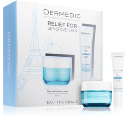 Set Cadou Dermedic Hydrain3 Hialuro Intense, Hidratare Profundă pentru Piele Sensibilă