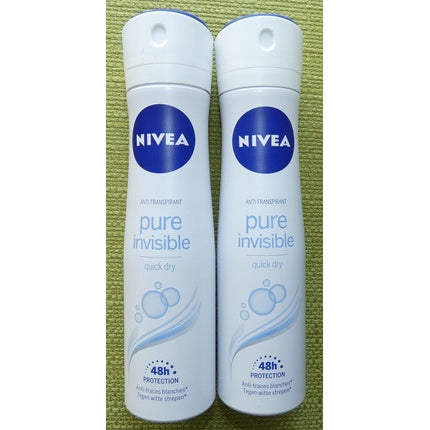 NIVEA Pure Invisible Quick Dry Deodorant Spray, Alb, 150ml