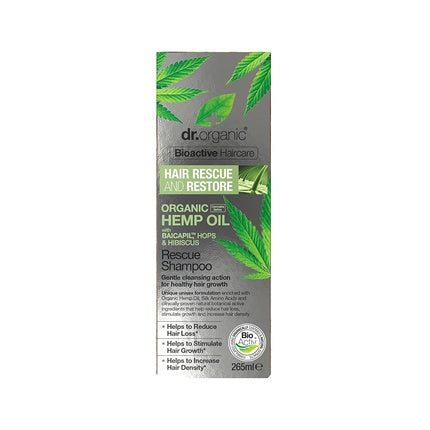 Șampon, Dr Organic, Hemp Oil, alb, 265ml