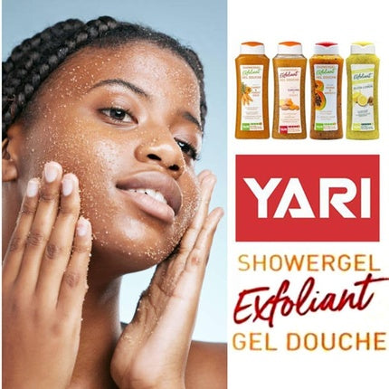 Gel de duș exfoliant Yari cu turmeric și ghimbir, 500ml