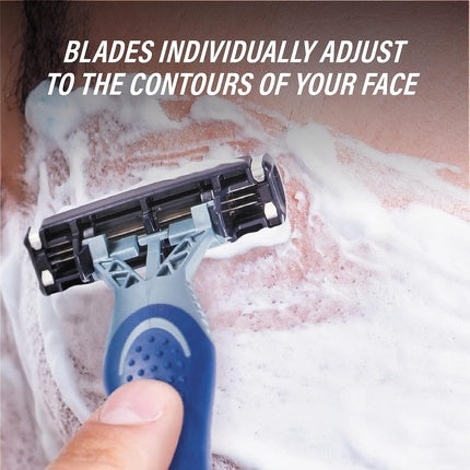 Raseuri BIC Flex 3 Comfort, albastre, cu trei lame